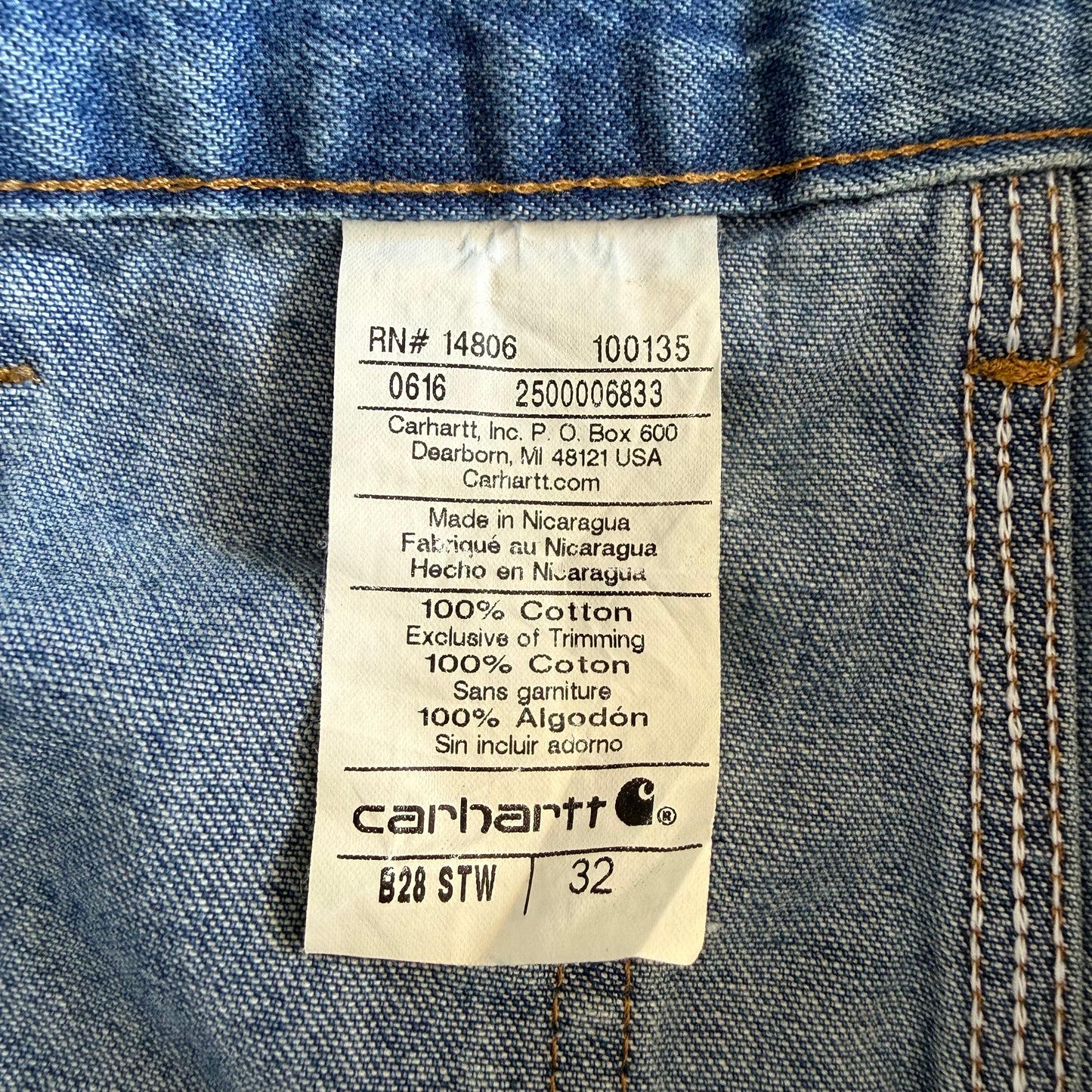 Carhartt Carpenter Shorts - 32"