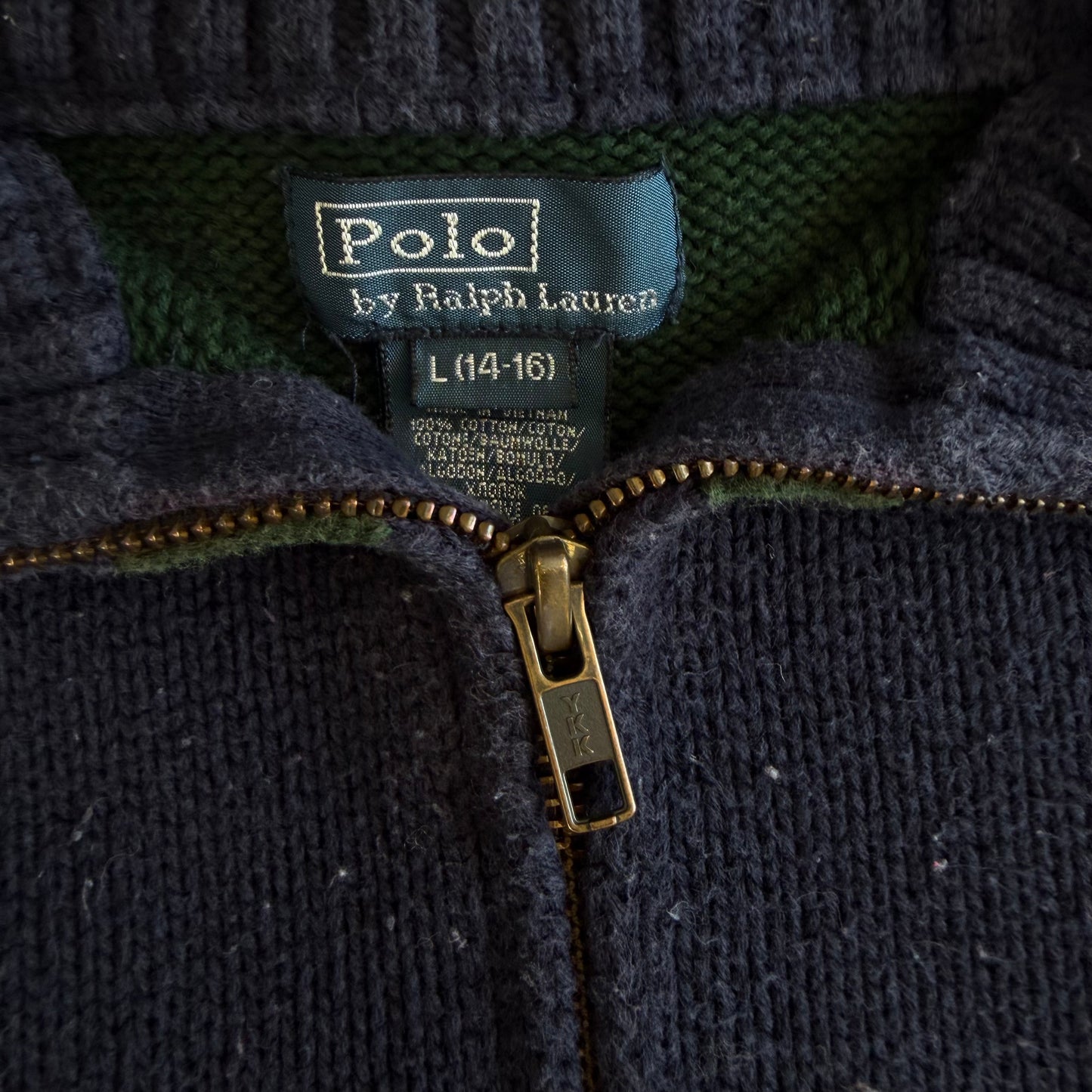 90s Polo Ralph Lauren Striped Quarter Zip - S
