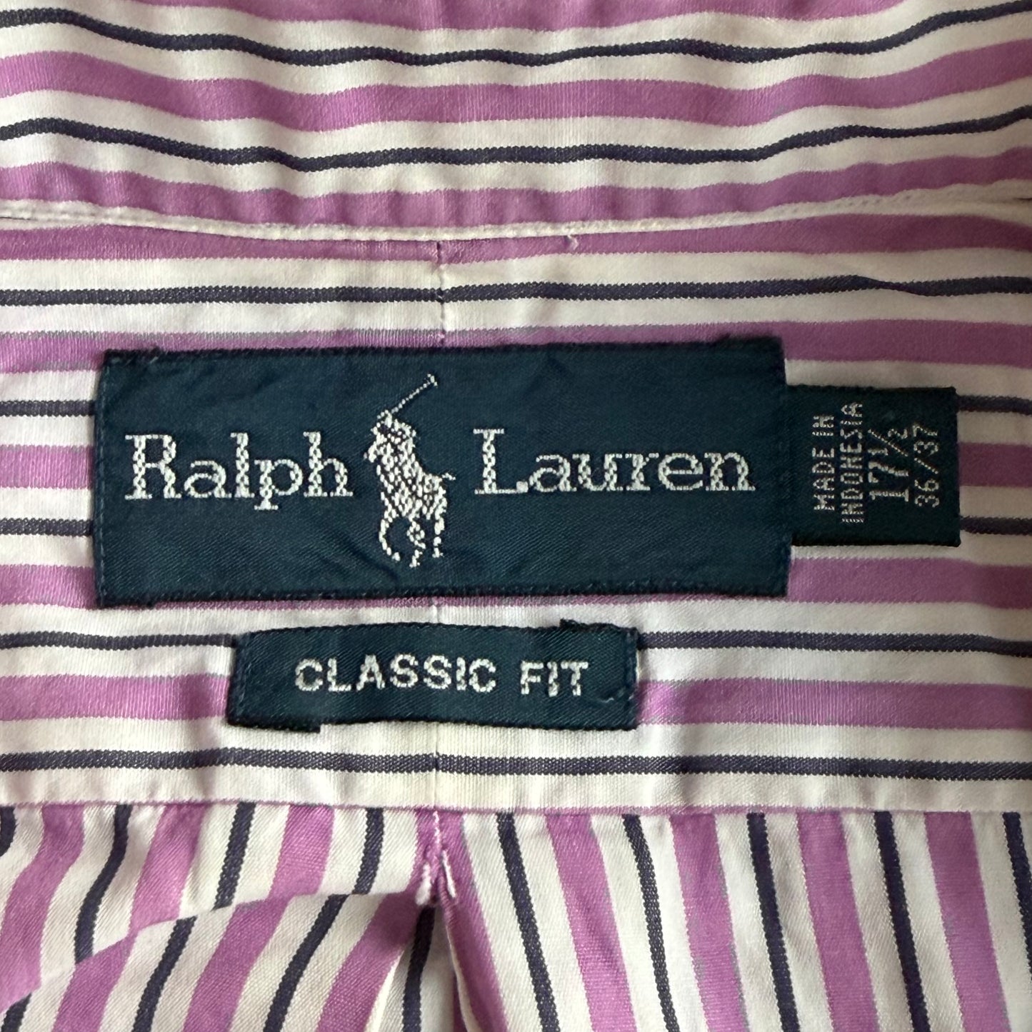 Y2K Polo Ralph Lauren Striped Button Up Shirt - XXL