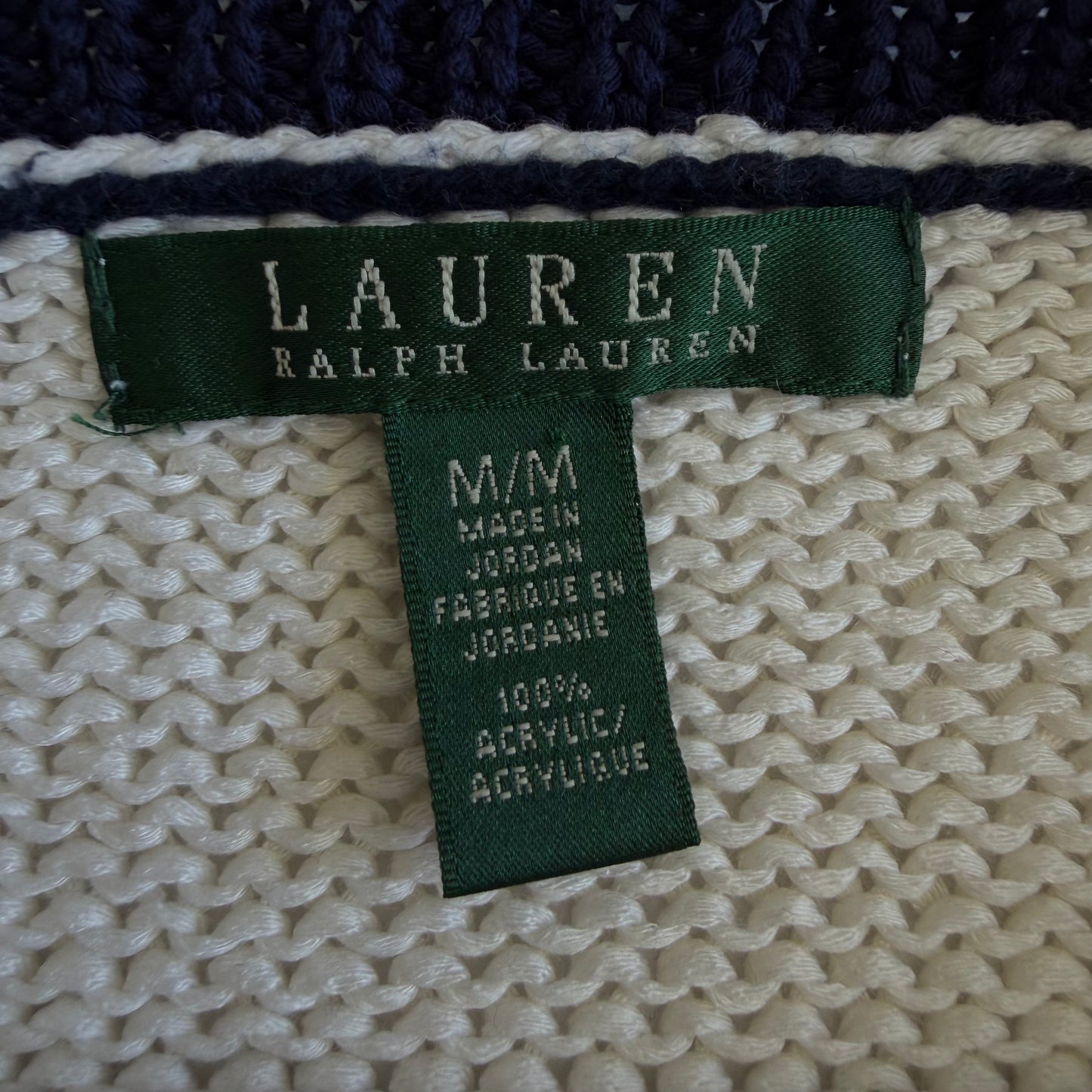 Y2K Polo Ralph Lauren Striped Heavy Knit - M