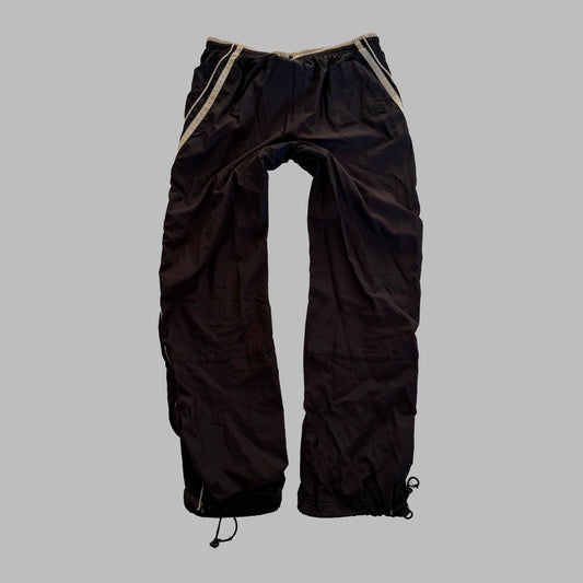 Y2K Nike Striped Baggy Track Pants - S