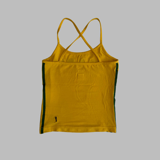 Y2K Adidas Three Stripe Brasil Tank - XS