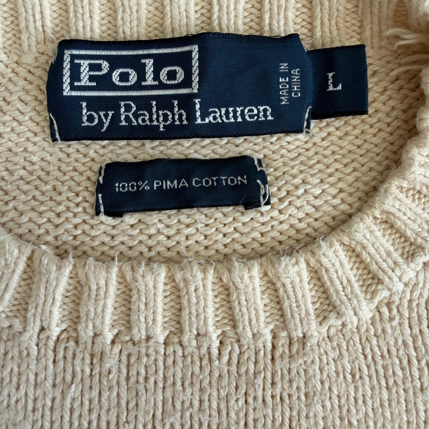 90s Polo Ralph Lauren Heavy Knit - L