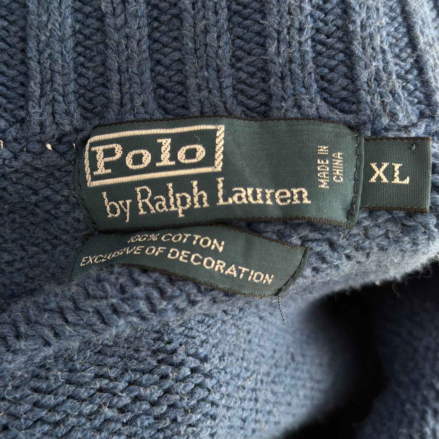 90s Polo Ralph Lauren Heavyweight Quarter Zip - XL