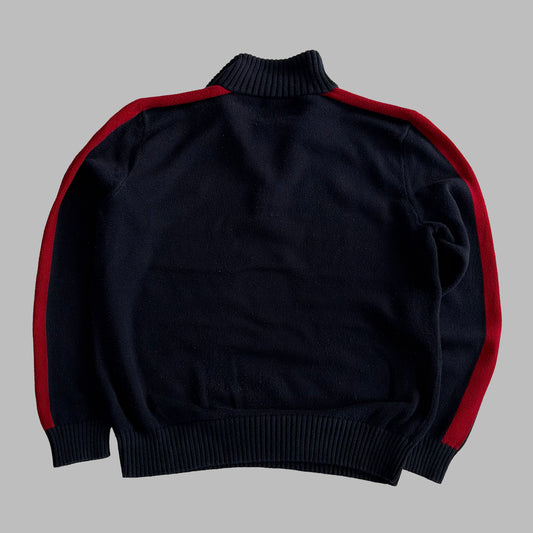 90s Polo Ralph Lauren Striped Quarter Zip - L