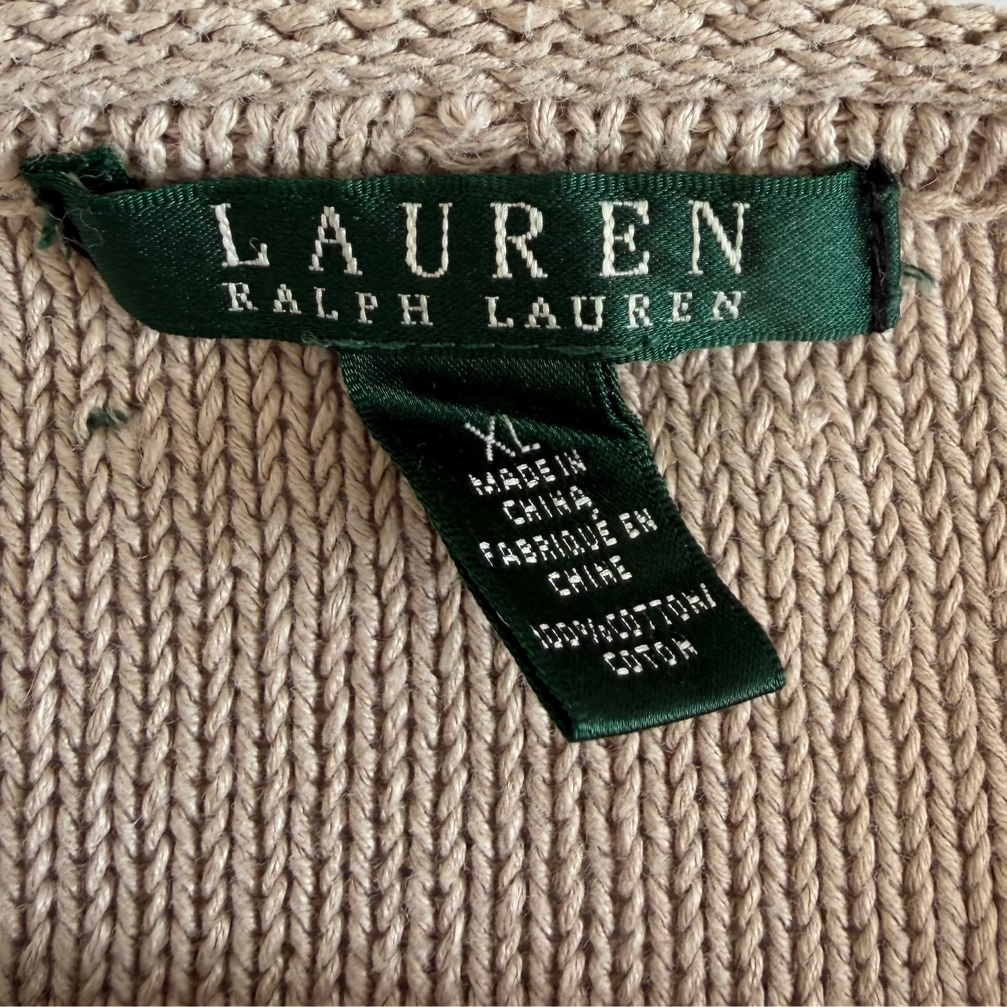 Y2K Polo Ralph Lauren Heavy Knit - XL