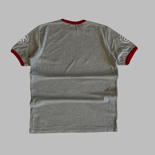 Y2K Stussy Ringer T-Shirt - L