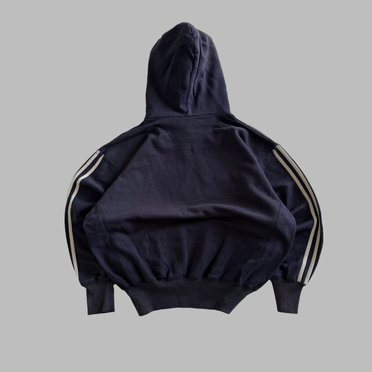 80s Adidas Spell Out Hoodie - L