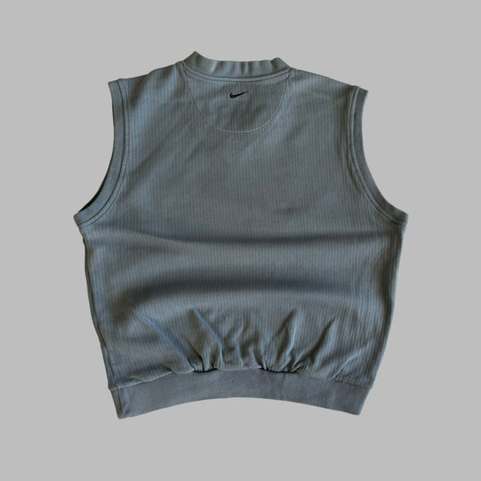 Y2K Nike Golf Ribbed Knit Sweater Vest - M