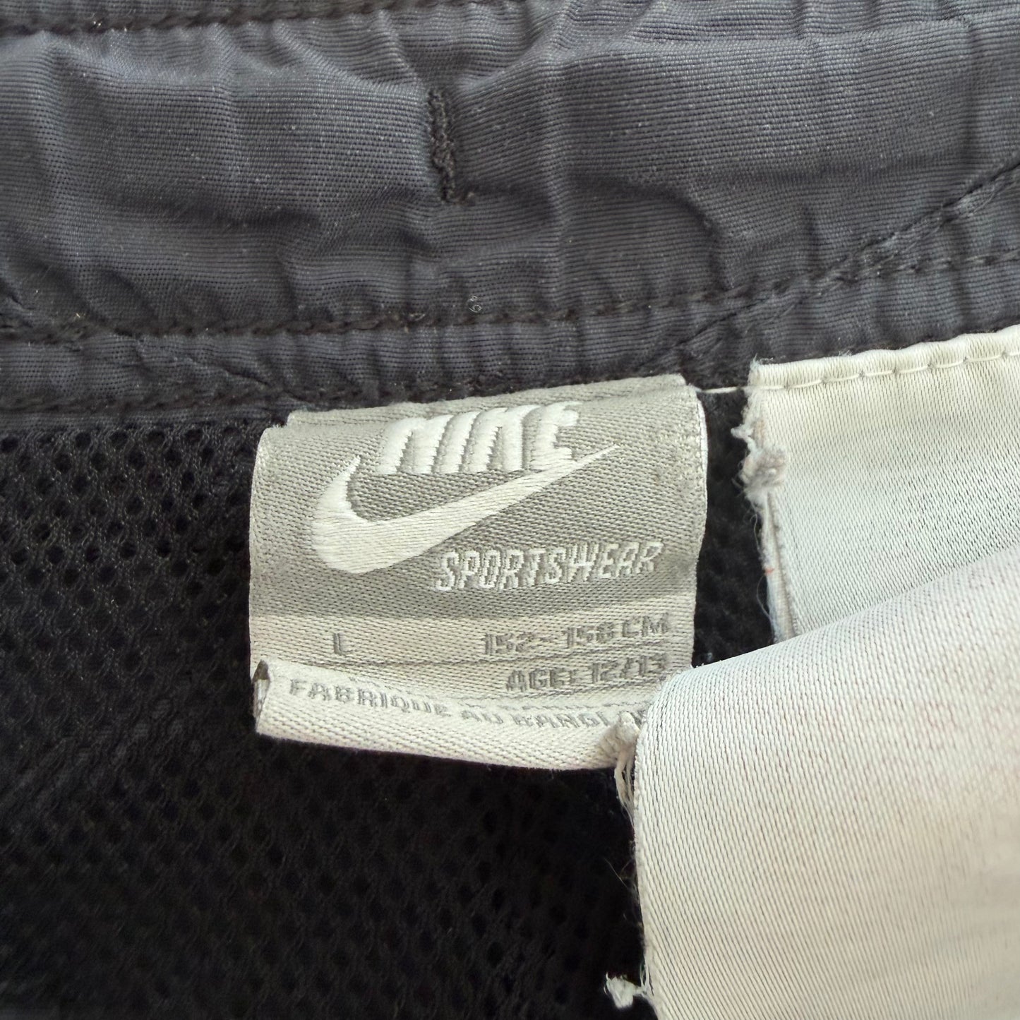 Y2K Nike Wide Leg Classic Track Pants - L
