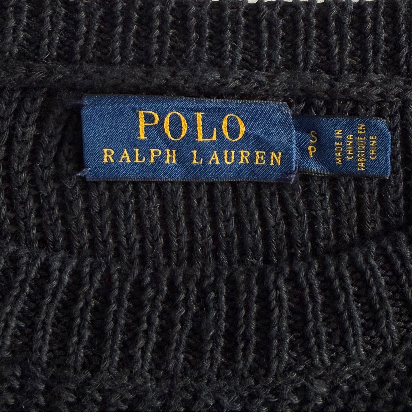 Polo Ralph Lauren Linen Crochet Knit - S