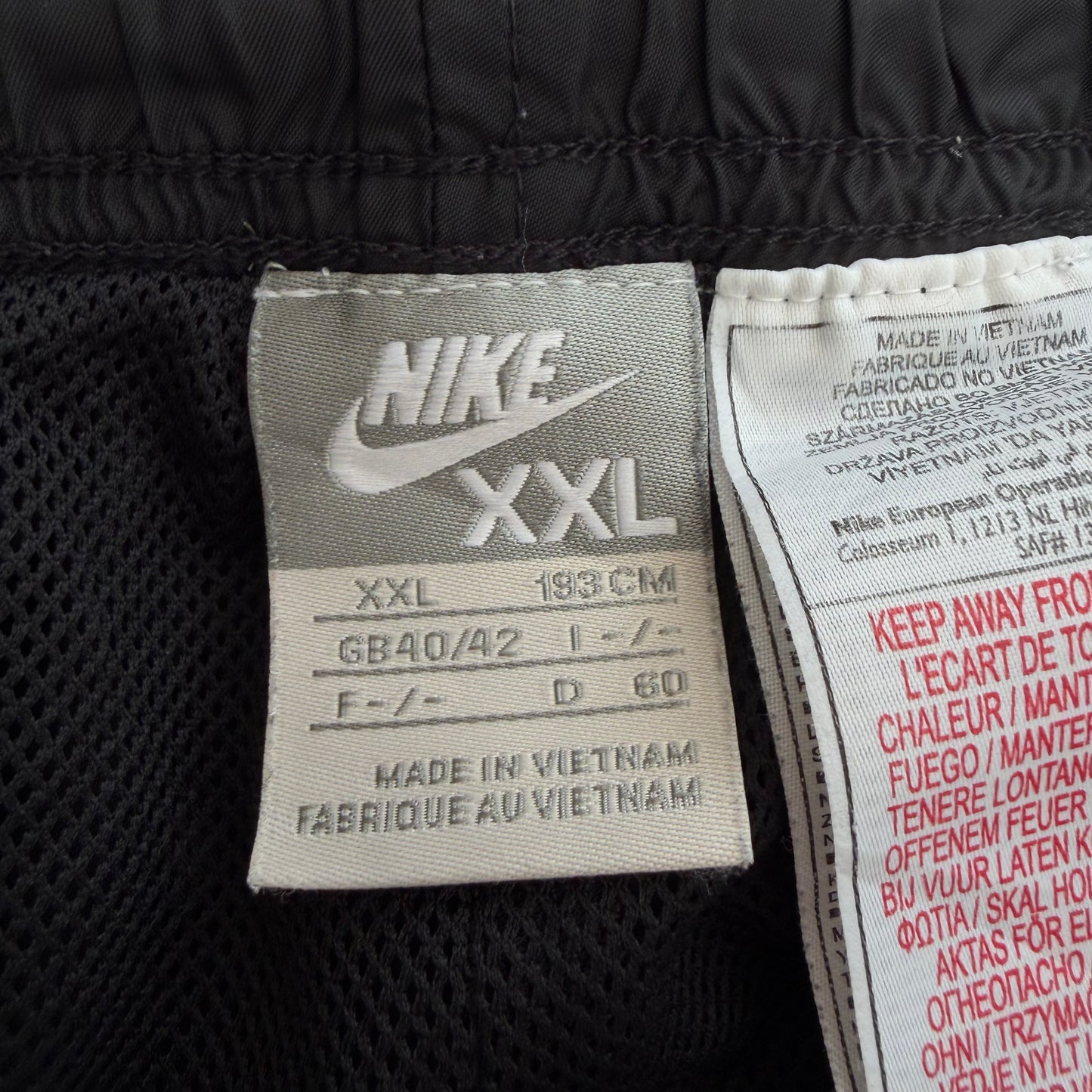 Y2K Nike Parachute Striped Track Pants - XXL