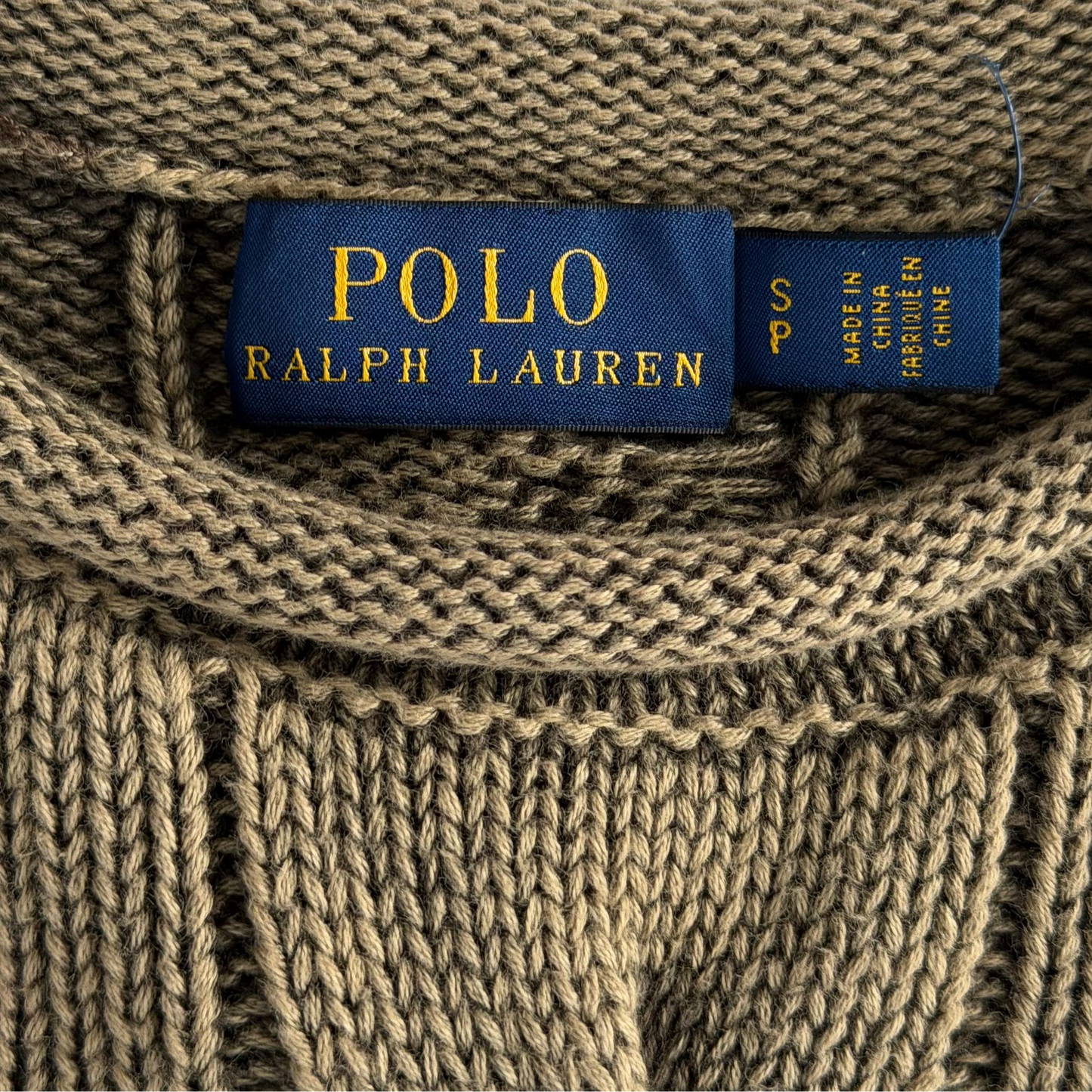 Polo Ralph Lauren Patch Military Heavy Knit - S