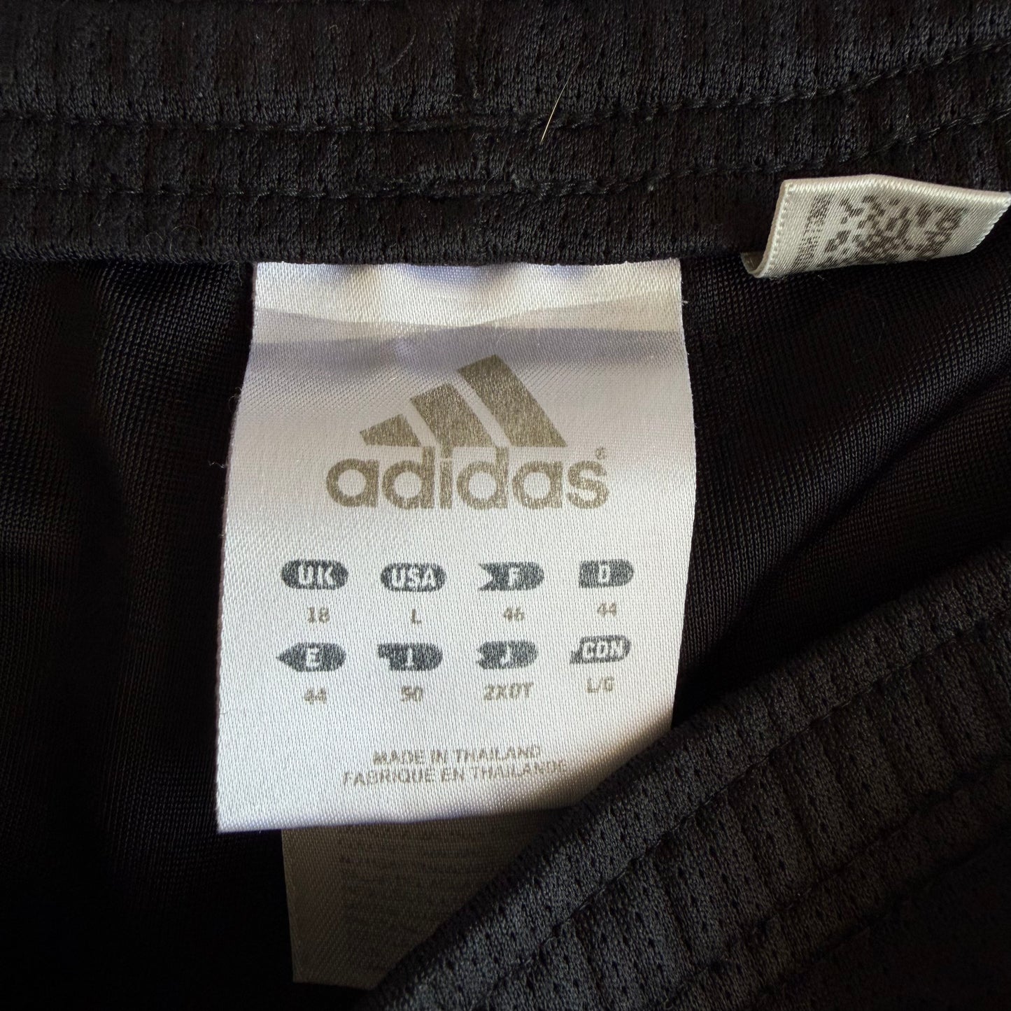 Y2K Adidas Three Stripe Mini Shorts - L