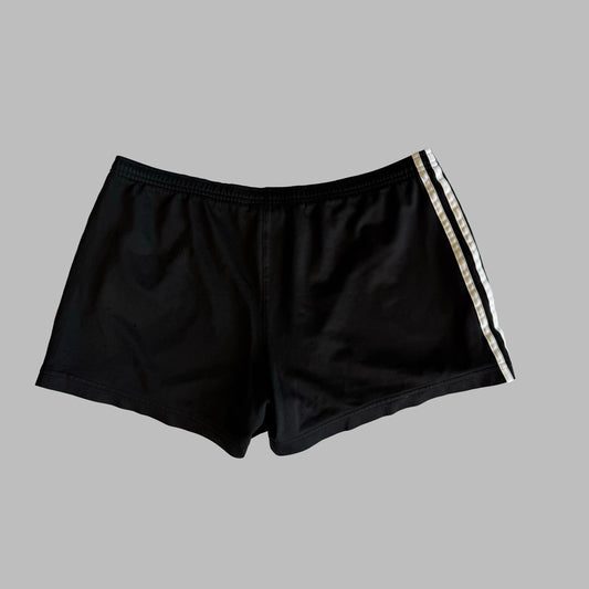 Y2K Adidas Three Stripe Mini Shorts - L
