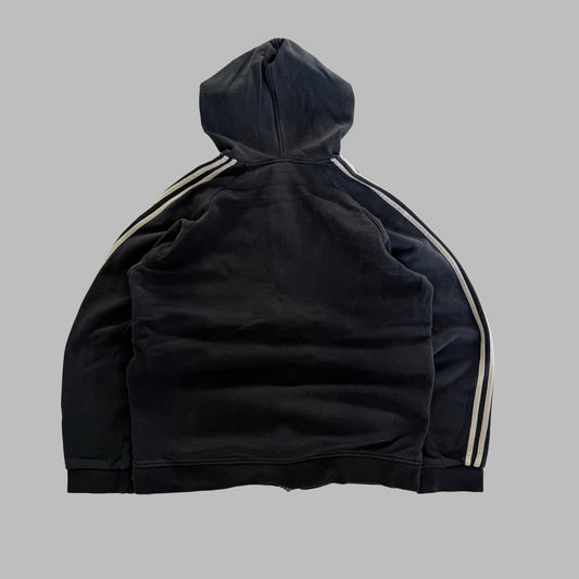 Y2K Adidas Three Stripe Hoodie - XL