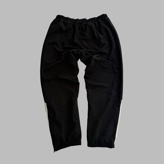 Y2K Adidas Three Striped Baggy Track Pants - L