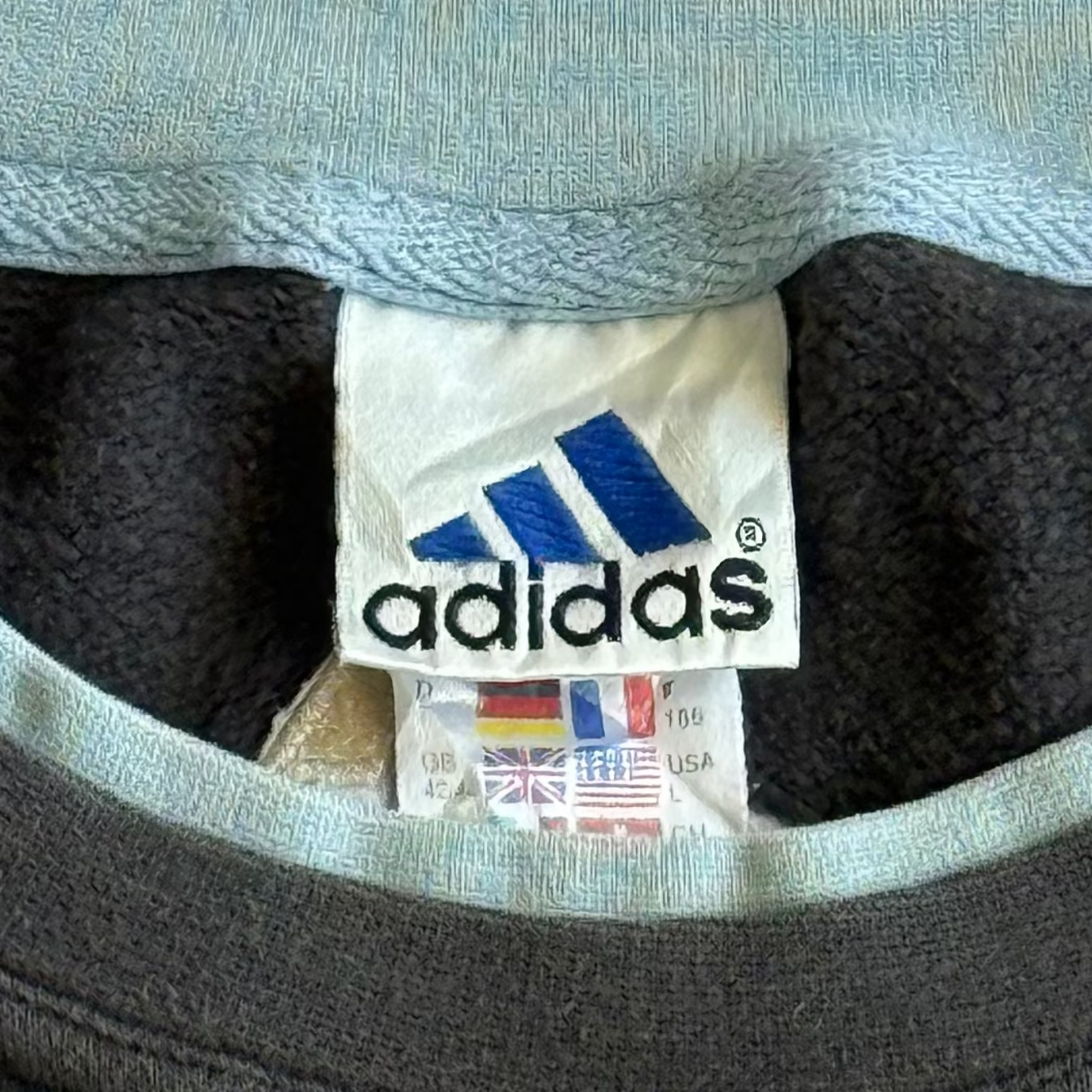 Adidas Striped Sweatshirt - Large