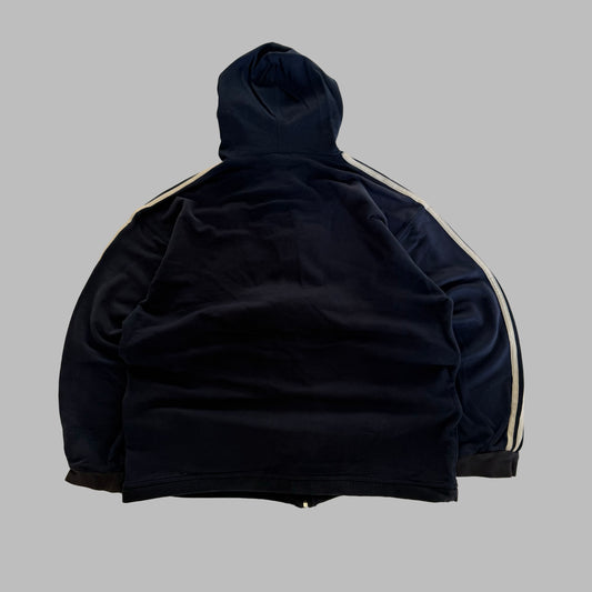 Y2K Adidas Three Stripe Hoodie - XL