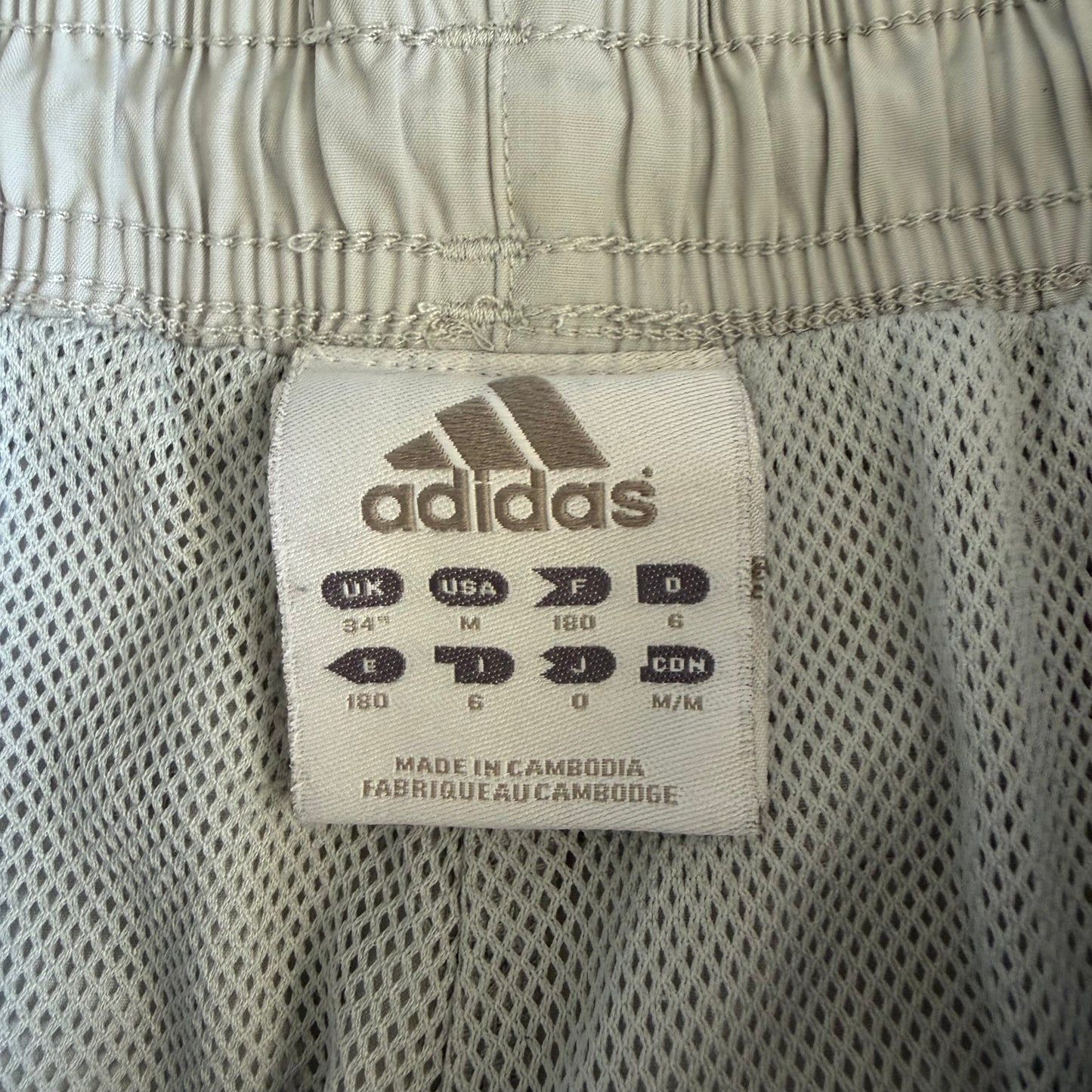 Y2K Adidas Striped Convertible Track Pants - M