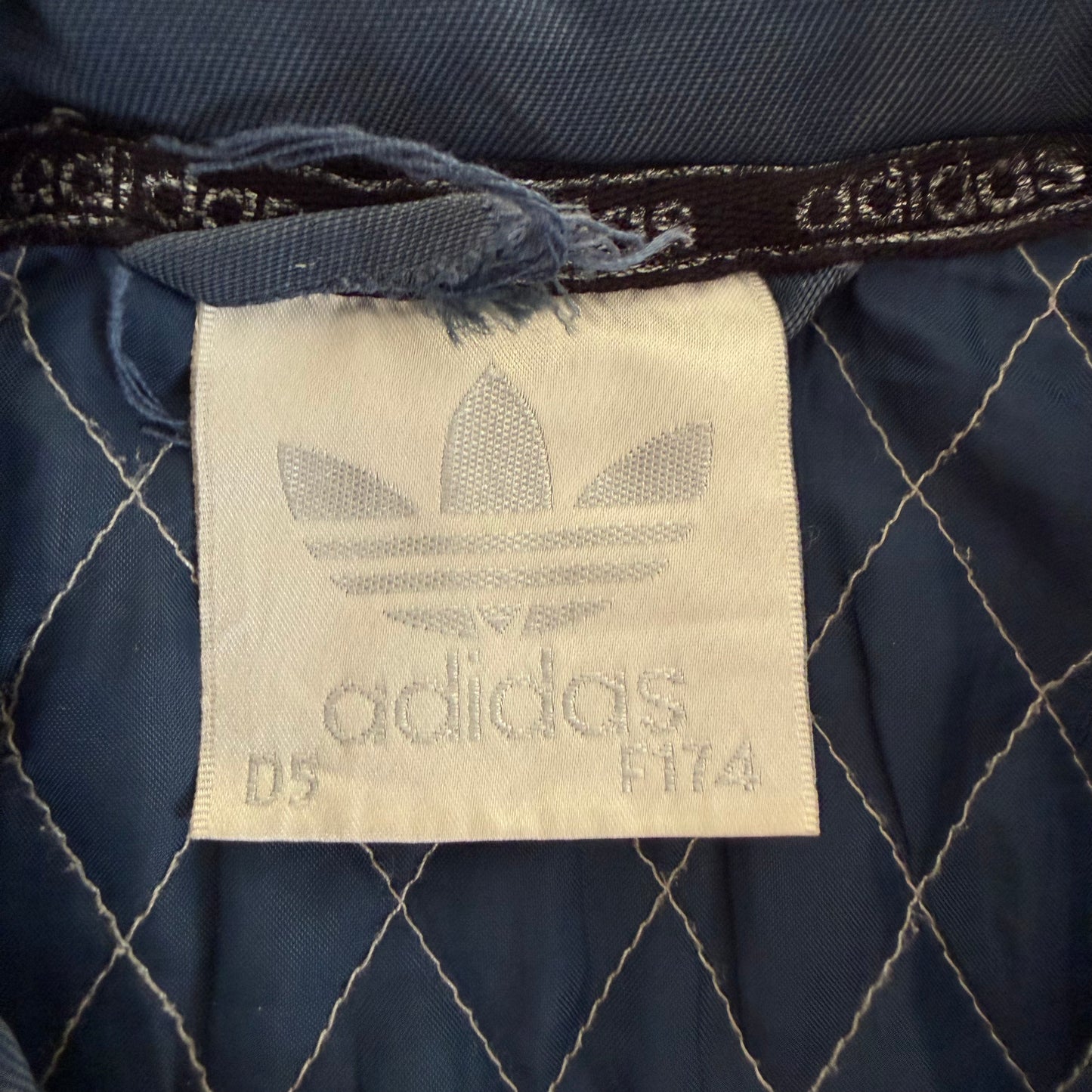 Y2K Adidas Padded Canvas Jacket - XL