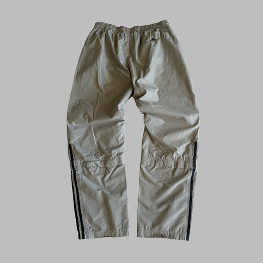 Y2K Adidas Striped Convertible Track Pants - M