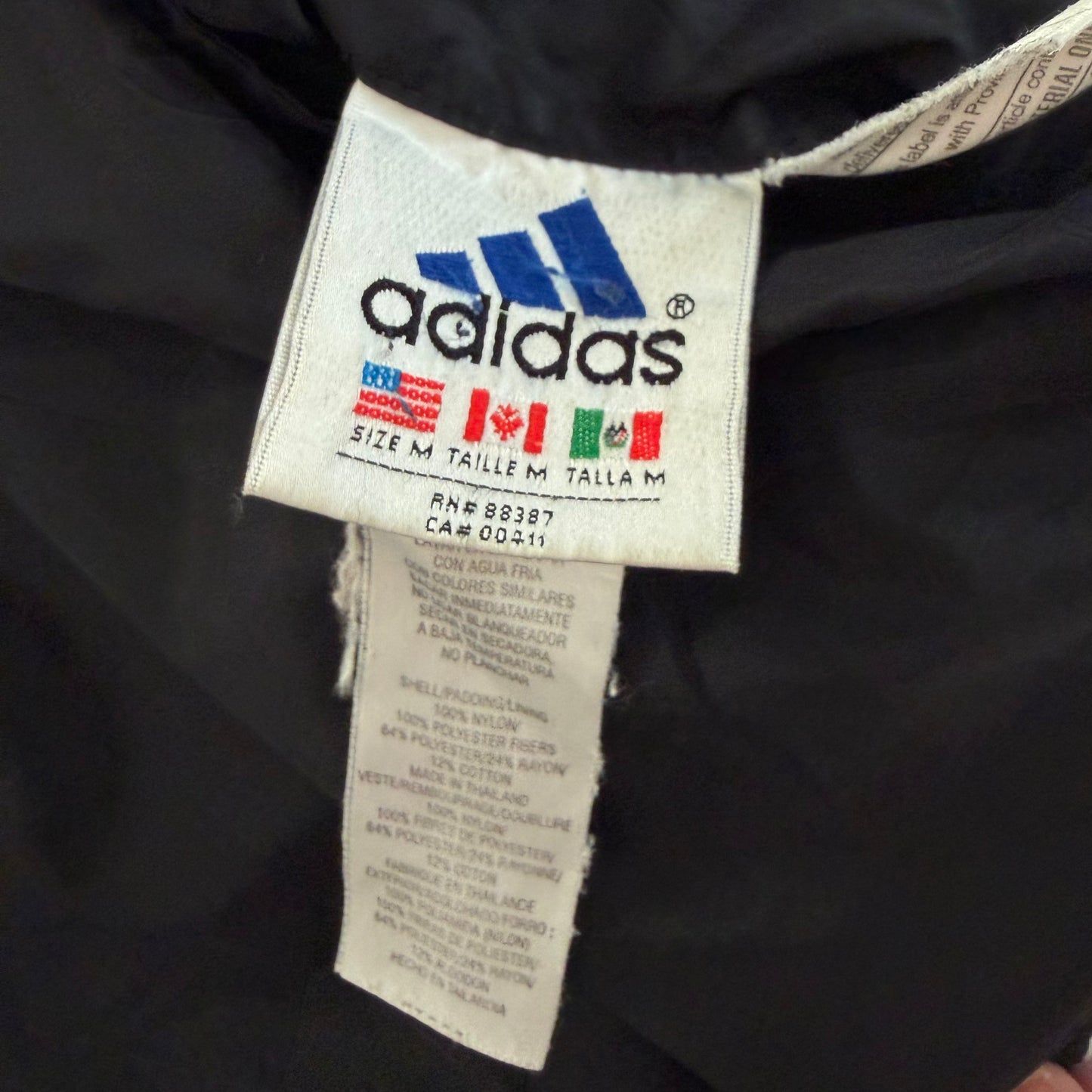 90s Adidas Reversible Insulated Jacket - M