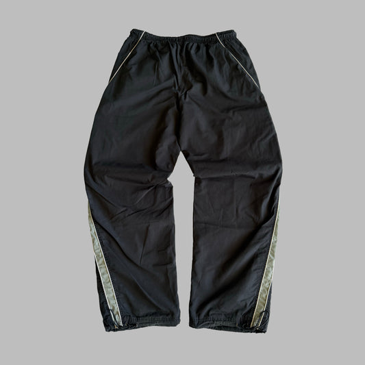 Y2K Nike Striped Baggy Track Pants - M