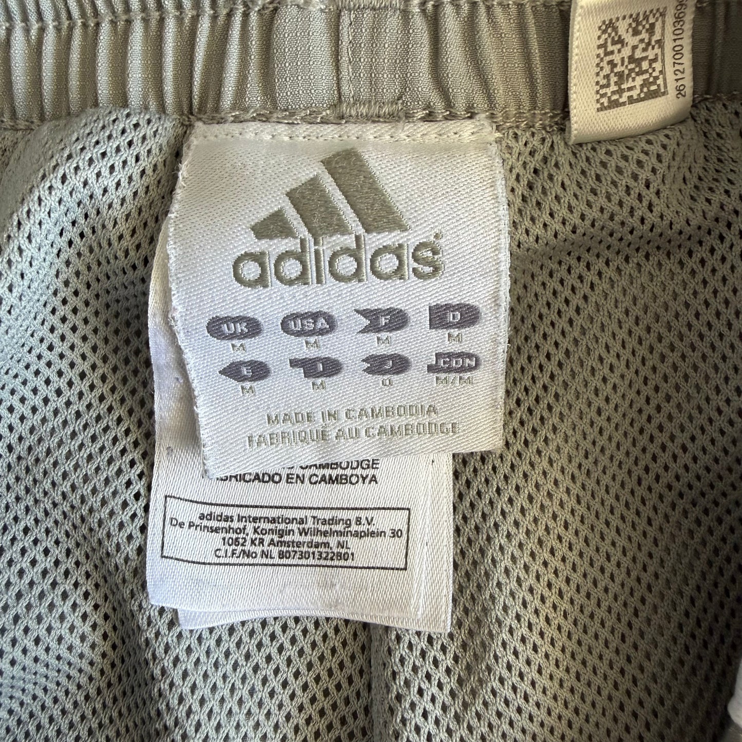 Y2K Adidas Three Stripe baggy Track Pants - S