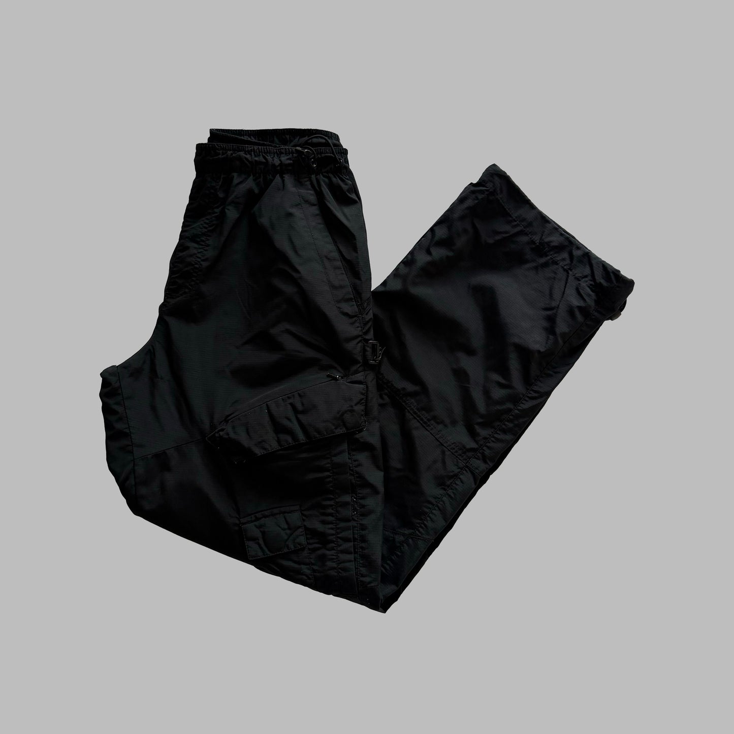 Y2K Nike Wide Leg Cargo Track Pants - S