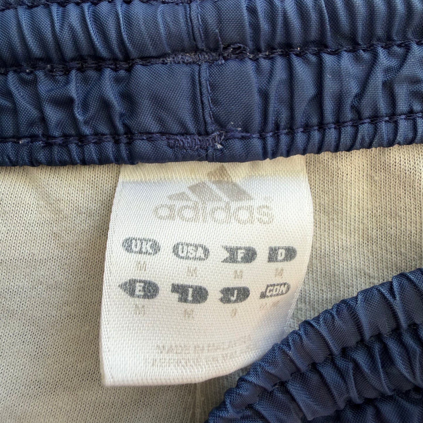 90s Adidas Wide Leg Three Stripe Track Pants - M