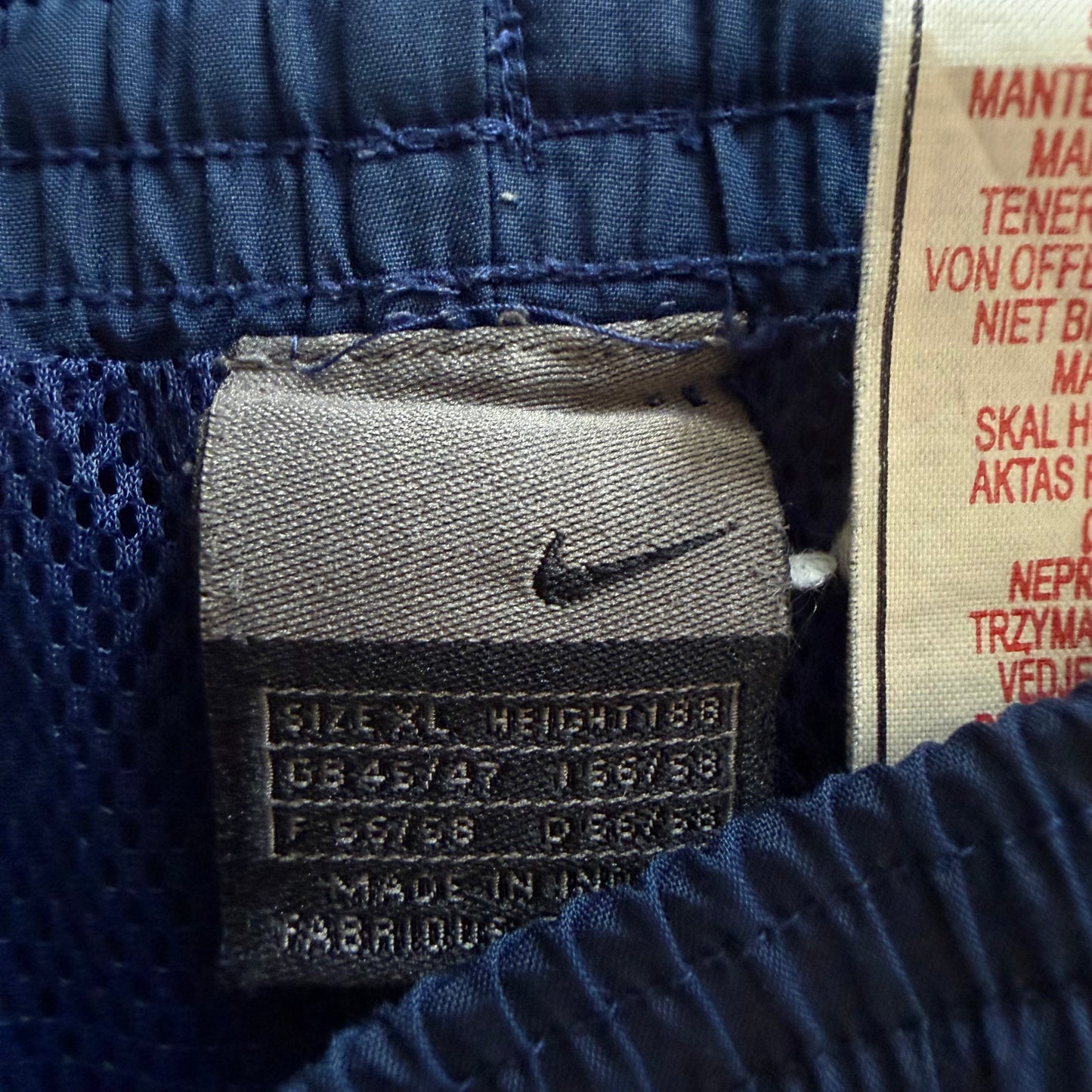 Y2K Nike Straight Leg Striped Track Pants - XL