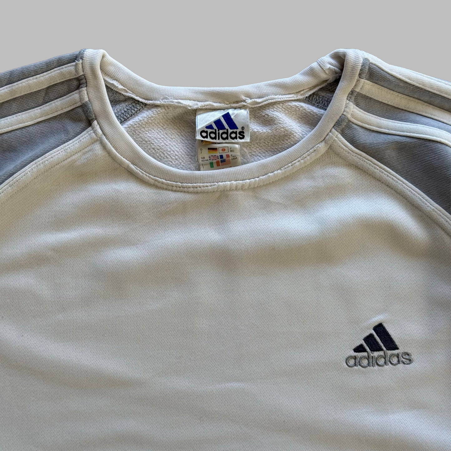 Adidas 3 Stripe Sweatshirt - Large