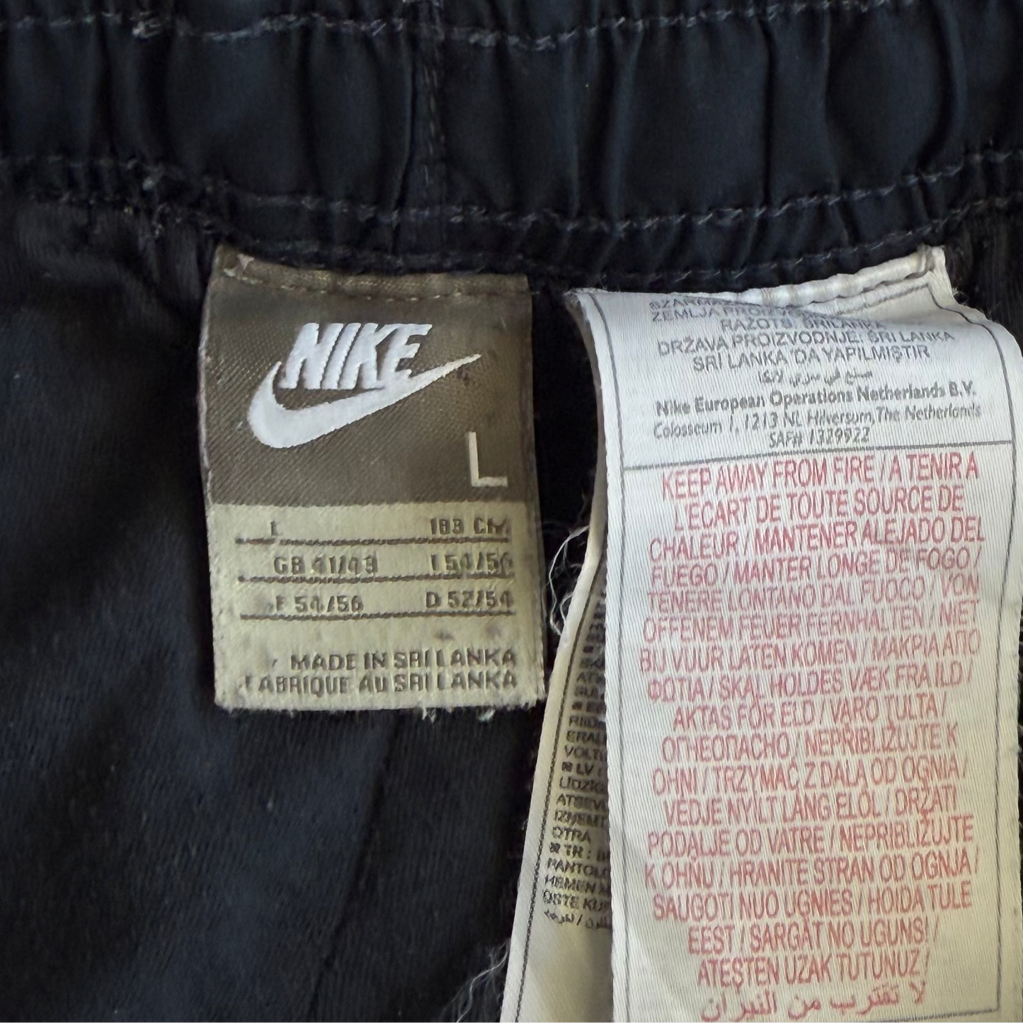 00s Nike Wide Leg Track Pants - Large