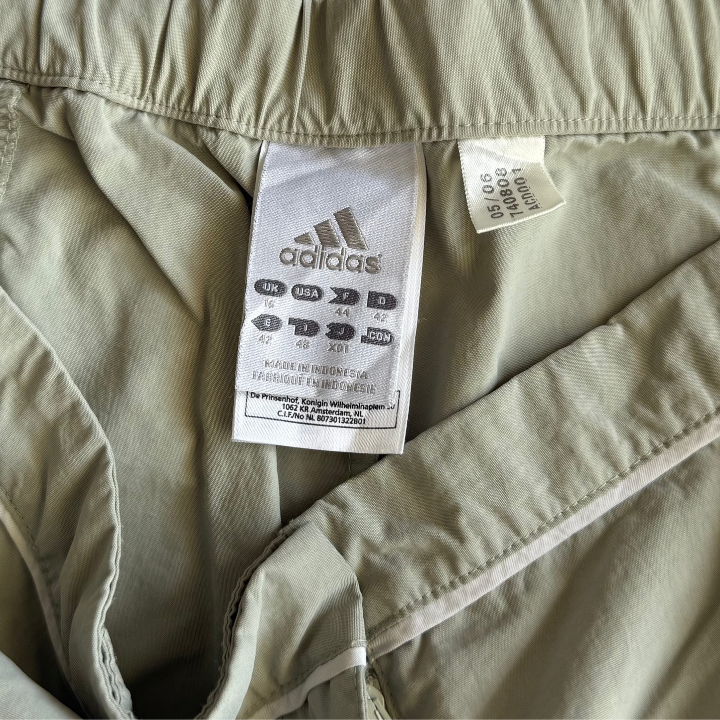00s Adidas Wide Leg Track Pants - Medium