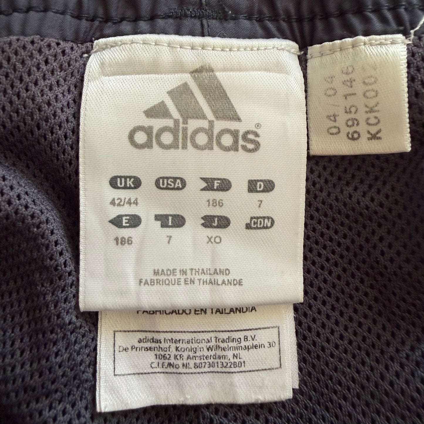 Y2K Adidas Striped Baggy Track Pants - L