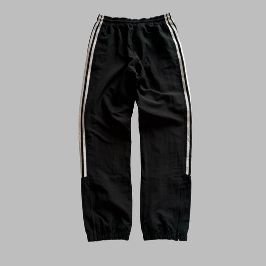 Y2K Adidas Three Striped Baggy Track Pants - S