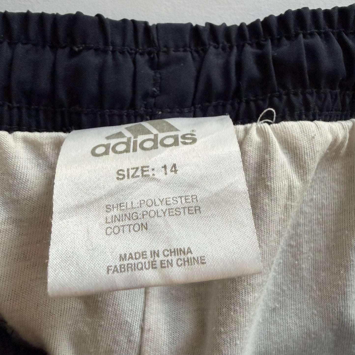 Y2K Adidas Minimal Wide Leg Track Pants - L