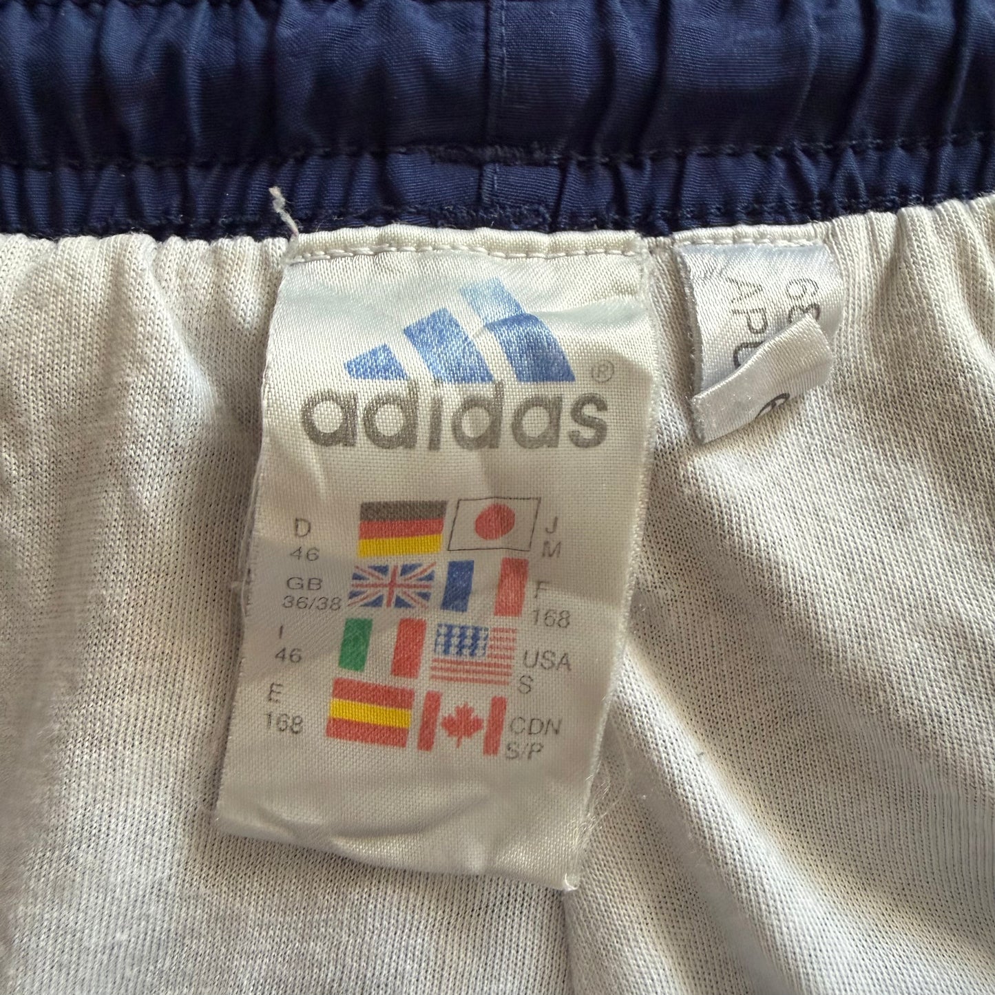 90s Adidas Wide Leg Striped Track Pants - S