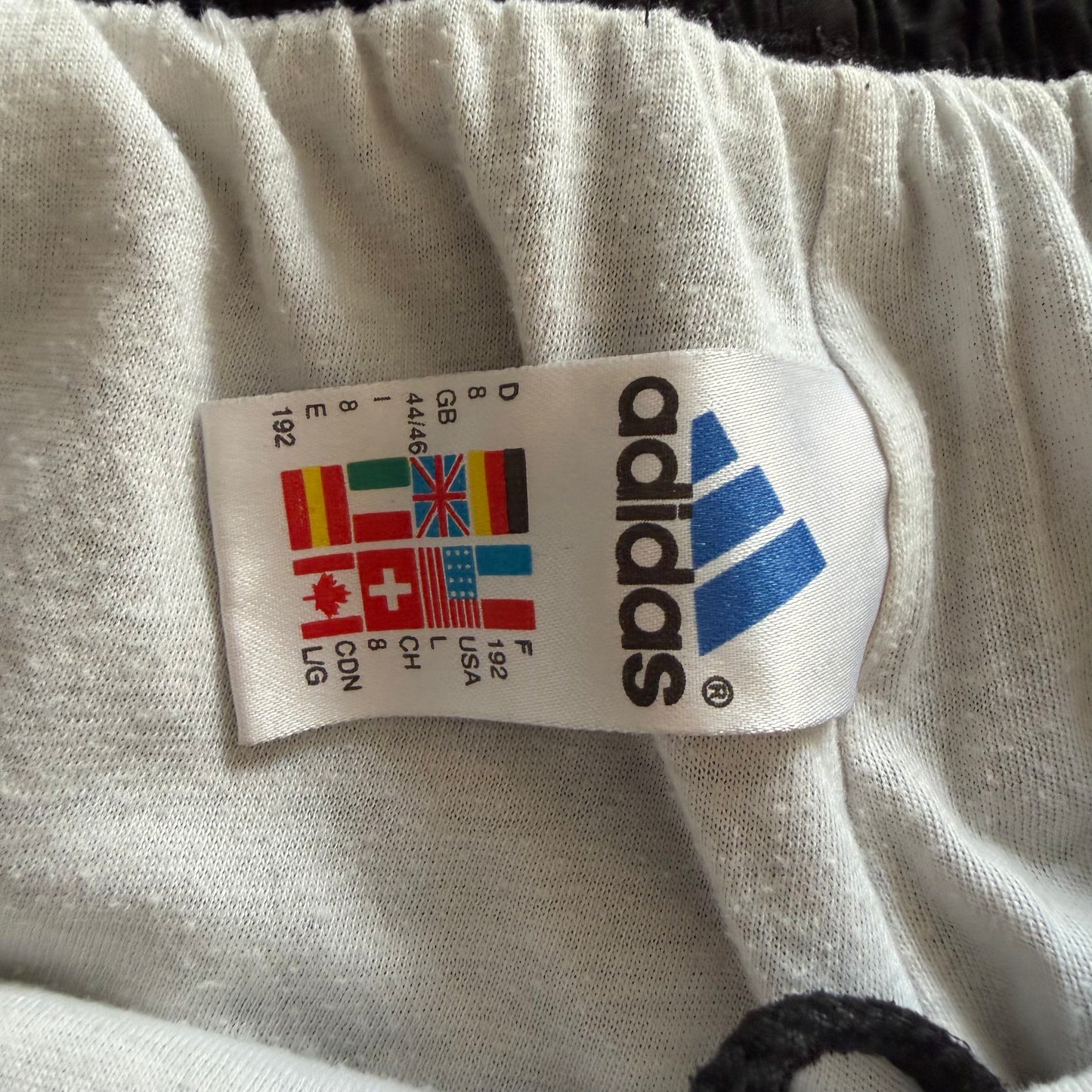 90s Adidas Three Striped Baggy Track Pants - L