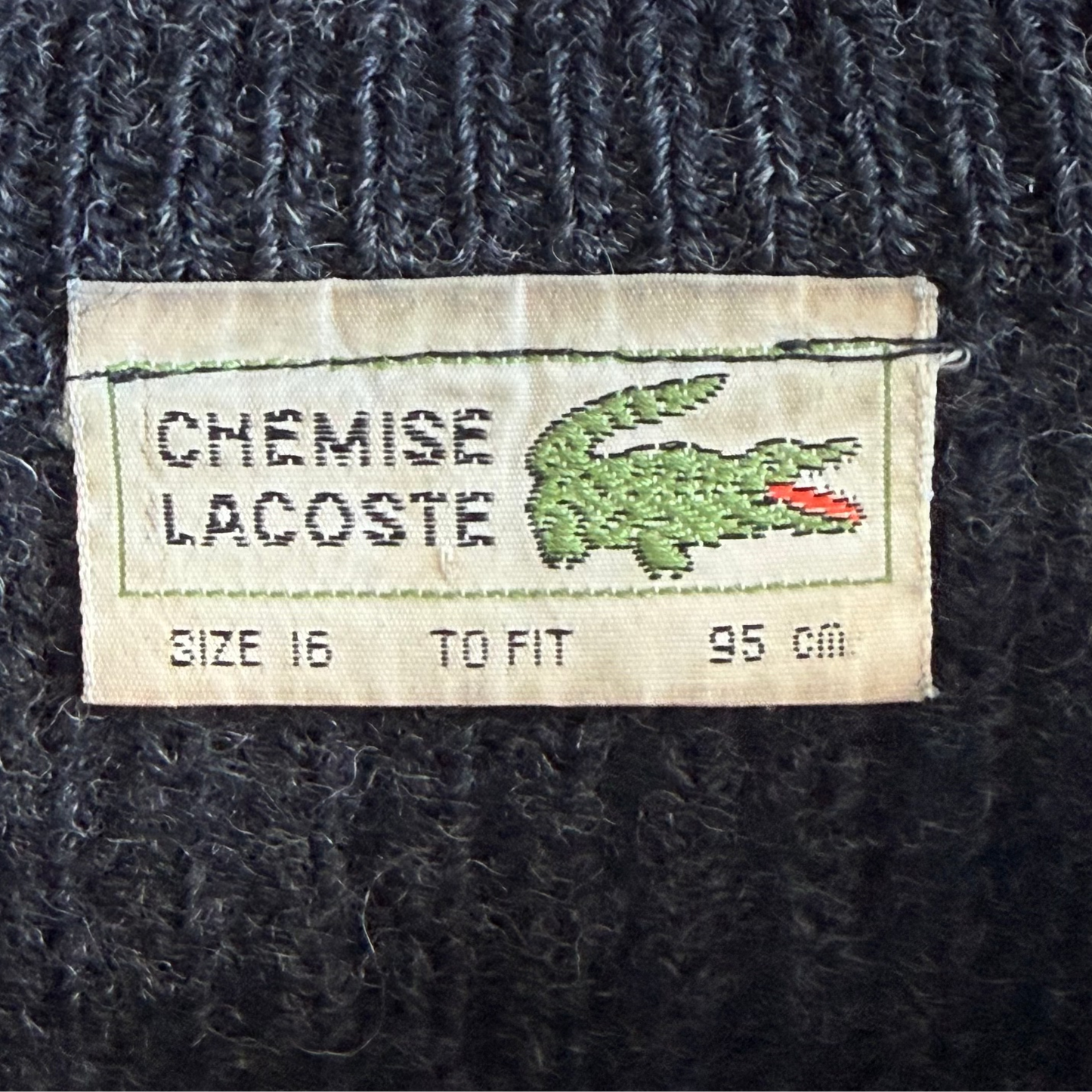70s Lacoste Heavy Knit - Large