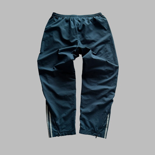 90s Adidas Wide Leg Three Stripe Track Pants - M