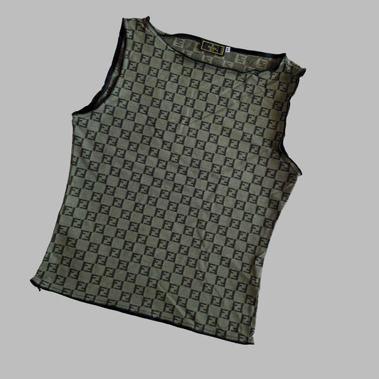 00s Fendi Zucca tank - Large