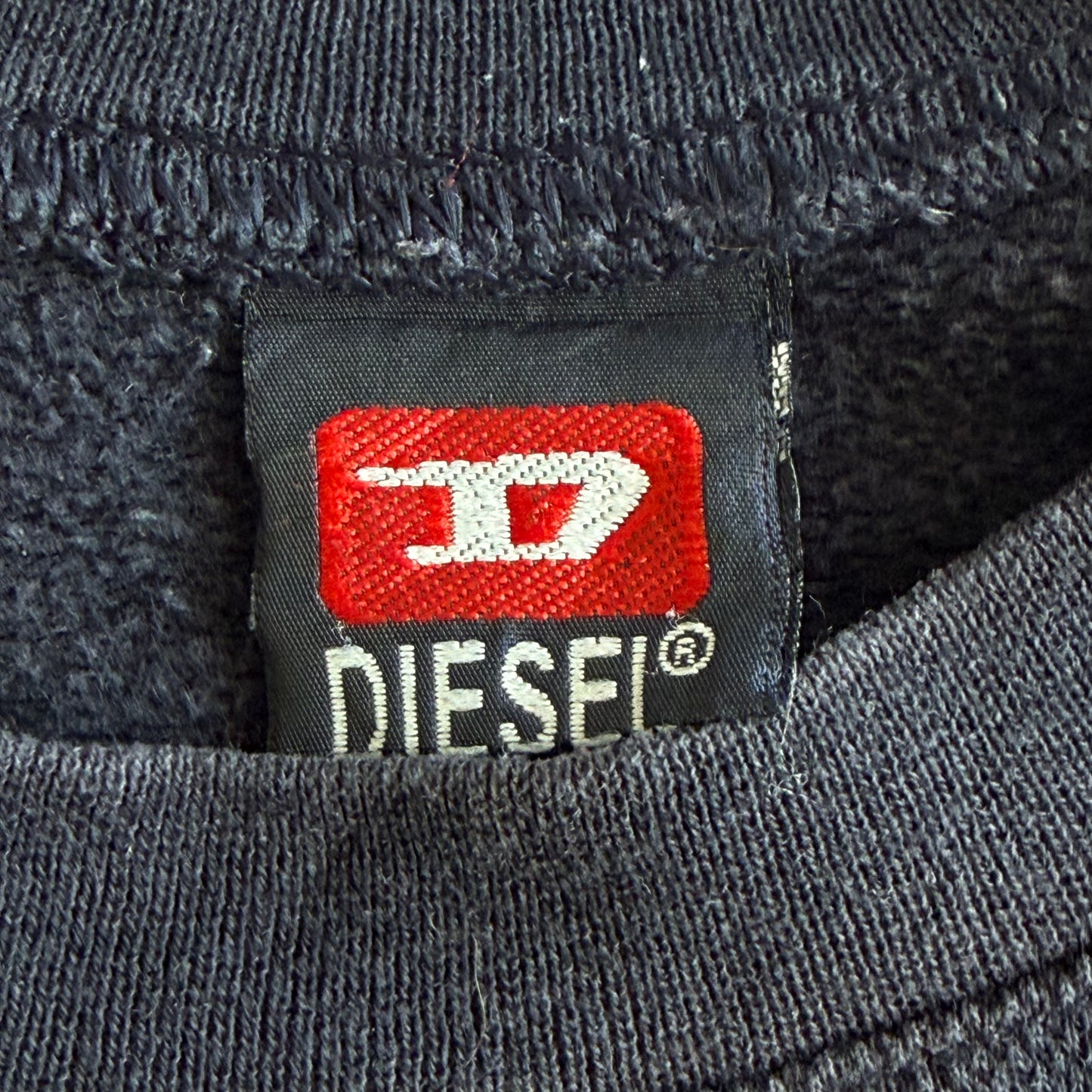 Y2K Diesel Three Stripe Spell Out Sweatshirt - XL/XXL