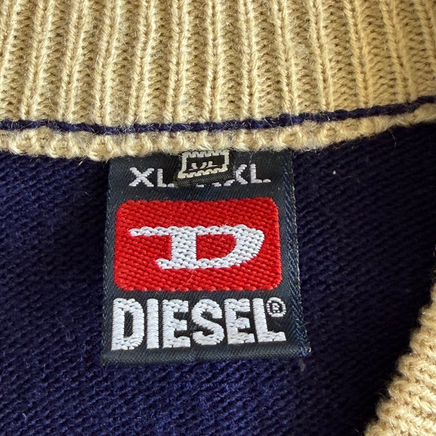 Y2K Diesel Spell Out Heavy Knit - L/XL