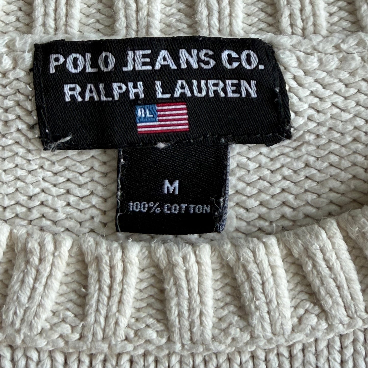 Y2K Ralph Lauren Polo Jeans Co Flag Knit - M