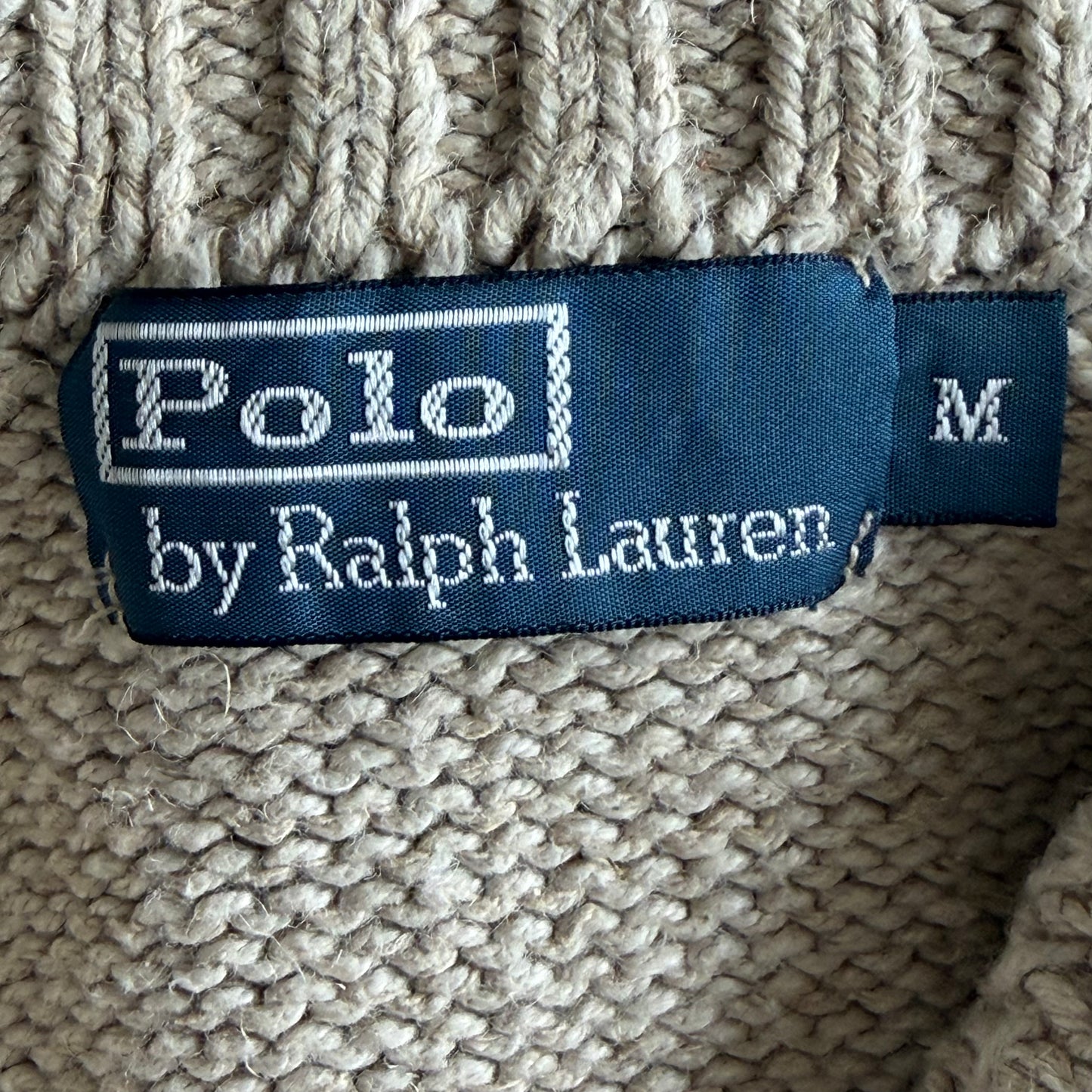 90s Polo Ralph Lauren Henley Flag Knit - M