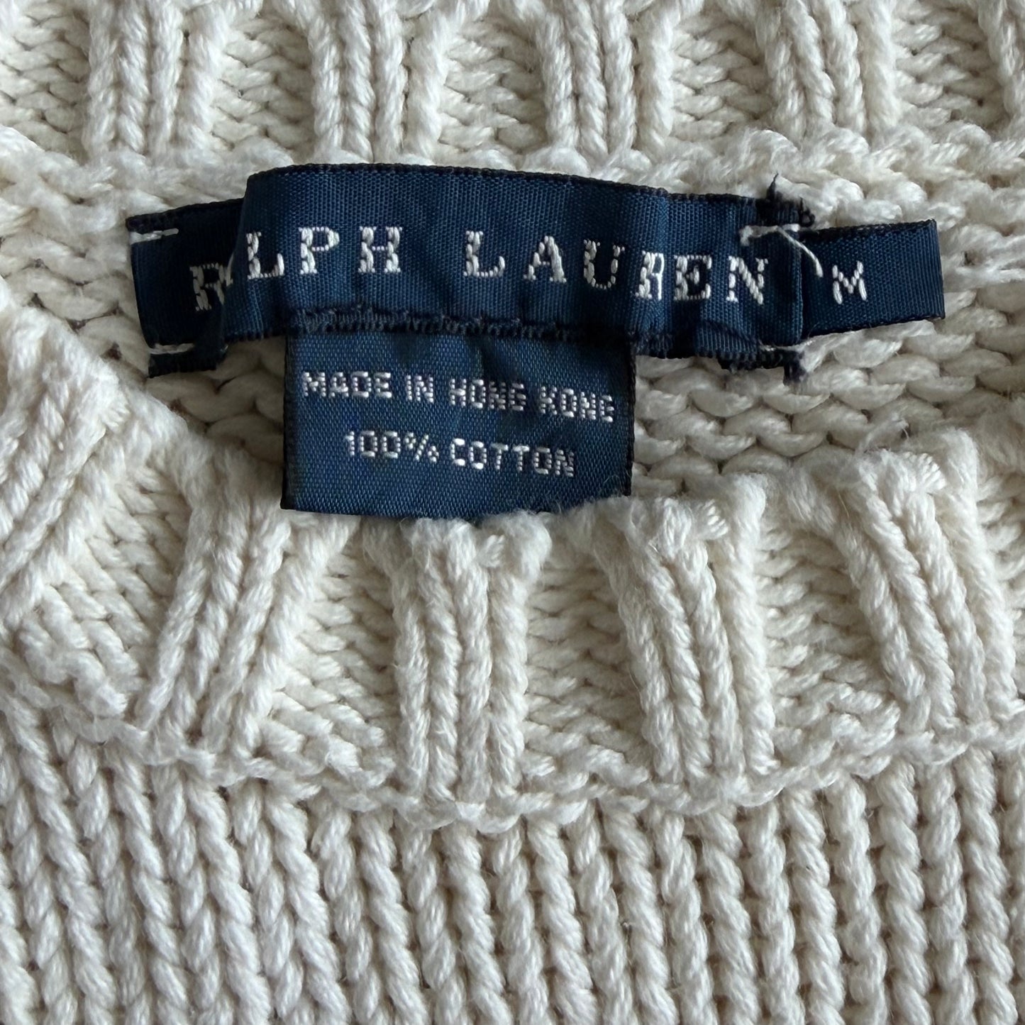 Y2K Polo Ralph Lauren Classic Flag Knit - M