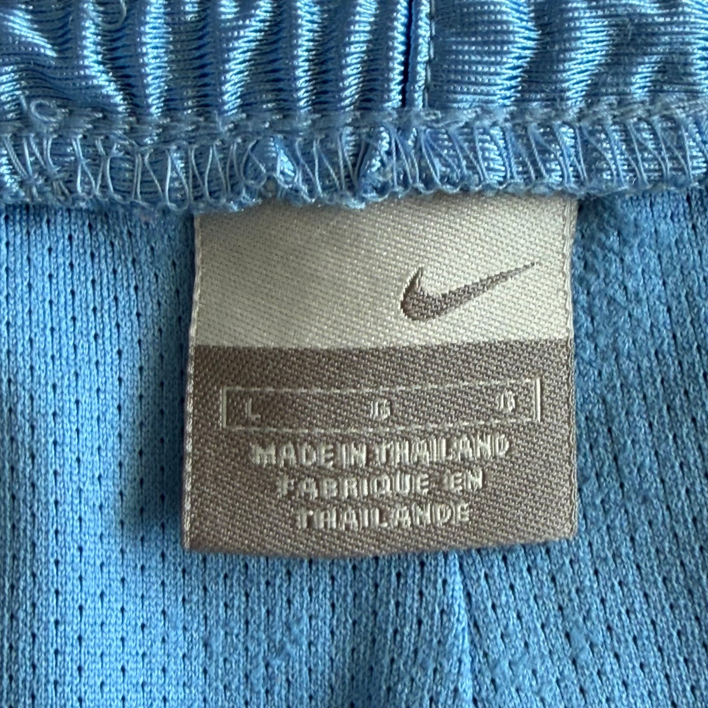 Y2K Nike Striped Heavyweight Basketball Shorts - L