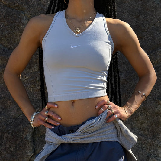 90s Nike Centre Swoosh Activewear Tank - S